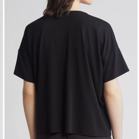 Eileen Fisher —Bateau Neck Boxy T-Shirt - Picture 7 of 9
